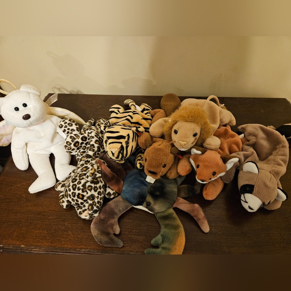 TY Beanie Babies. Total 8. Heart Tag has been removed.